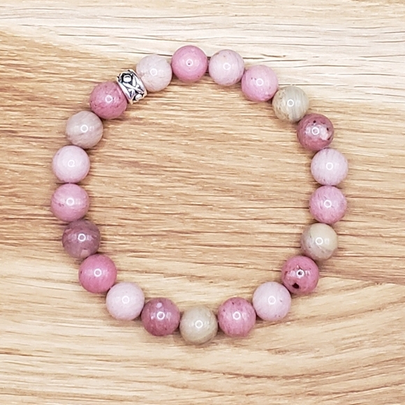 SOLD Rhonodite Beads Bracelet - Picture 7 of 9